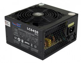 LC-POWER ZASILACZ 450W LC6450 V2.2 80 PLUS 120mm 4x SATA 2x PATA 1x PCIe Active PFC Black