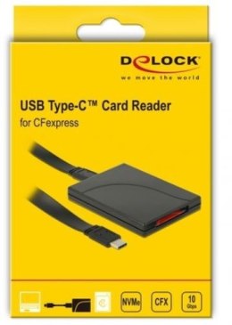 Delock Czytnik kart USB-C 3.1 GEN 2 CFAST NVME (10GB/S)