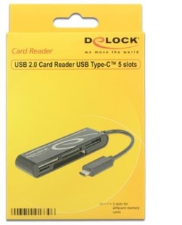 Delock Czytnik kart USB TYPE-C All in one