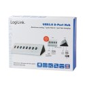 LogiLink Hub biurkowy 7xUSB 3.0 z zasilaczem