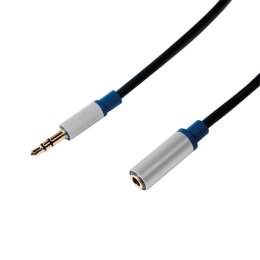 LogiLink Przedłużacz audio jack 3.5mm, premium 1,5m