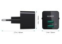 AUKEY PA-U32 Black Mini ładowarka sieciowa 2xUSB AiPower 4.8A 12W