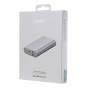 AUKEY PB-AT10 Grey ultraszybki aluminiowy Power Bank | 10050 mAh | 3xUSB | 5.4A | Quick Charge 3.0 | kabel micro USB