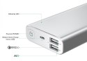 AUKEY PB-AT10 Grey ultraszybki aluminiowy Power Bank | 10050 mAh | 3xUSB | 5.4A | Quick Charge 3.0 | kabel micro USB