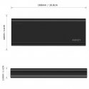 AUKEY PB-AT20 Black ultraszybki aluminiowy Power Bank | 20100 mAh | 3xUSB | 5.4A | Quick Charge 3.0 | kabel micro USB