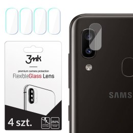 3MK Szkło hybrydowe FlexibleGlass Lens Samsung A20e A202 na obiektyw aparatu 4 szt