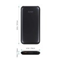 AUKEY PB-Y13 Black ultraszybki Power Bank | 10000 mAh | 4xUSB | Quick Charge 3.0 | Power Delivery | kabel USB-C