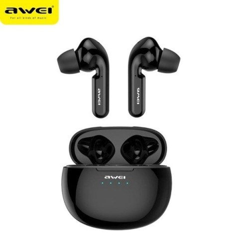 AWEI Słuchawki Bluetooth 5.0 T15 TWS + stacja dokująca Czarny