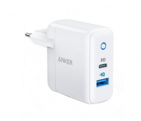 Anker Ładowarka PowerPort PD+2 18W USB-C + 15W USB-A EU White