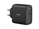 AUKEY PA-B6S Black Omnia Mix GaN ładowarka sieciowa 3xUSB (2xUSB C+1xUSB A) 90W