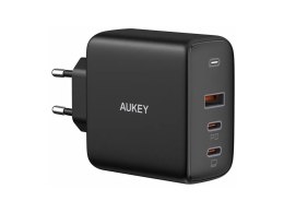 AUKEY PA-B6S Black Omnia Mix GaN ładowarka sieciowa 3xUSB (2xUSB C+1xUSB A) 90W