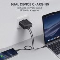 AUKEY PA-D5 GaN ładowarka sieciowa 2xUSB C Power Delivery 3.0 63W 6A Dynamic Detect