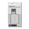 Qoltec Ładowarka sieciowa | 63W | 5-20V | 1.5-3A | USB typ C PD | USB QC 3.0 | Biała