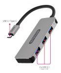 SITECOM Hub USB-C 3 porty USB-A 5Gbps