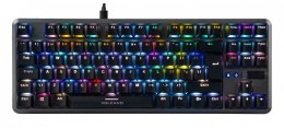 MODECOM Klawiatura przewodowa mechaniczna RGB (niebieski przełącznik gateron) VOLCANO LANPARTY 2