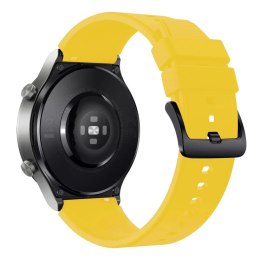 Pasek silikonowy do Huawei Watch GT 2/3/4/2 Pro/3 Pro/4 Pro/GT 2e 46mm - żółty