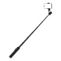 Selfie stick WC1Y2S teleskopowy tripod 1.3m ze stopu aluminium z uchwytem na telefon - czarny