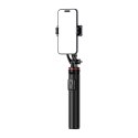 Selfie stick WC1Y2S teleskopowy tripod 1.3m ze stopu aluminium z uchwytem na telefon - czarny