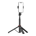 Selfie stick WC1Y2S teleskopowy tripod 1.3m ze stopu aluminium z uchwytem na telefon - czarny