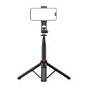 Selfie stick WC1Y2S teleskopowy tripod 1.3m ze stopu aluminium z uchwytem na telefon - czarny