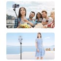 Selfie stick WC1Y2S teleskopowy tripod 1.3m ze stopu aluminium z uchwytem na telefon - czarny