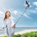 Selfie stick WH181-Y1S teleskopowy statyw 1.75m ze stopu aluminium z uchwytem na telefon - czarny