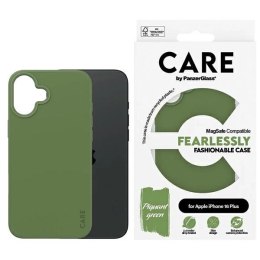 Etui CARE by PanzerGlass Fashion Case z MagSafe na iPhone 16 Plus - zielone