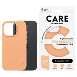 Etui CARE by PanzerGlass Fashion Case z MagSafe na iPhone 16 Pro - pomarańczowe