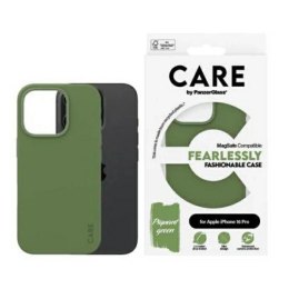 Etui CARE by PanzerGlass Fashion Case z MagSafe na iPhone 16 Pro - zielone