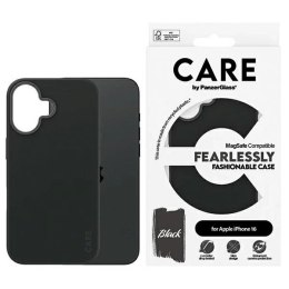 Etui CARE by PanzerGlass Fashion Case z MagSafe na iPhone 16 - czarne