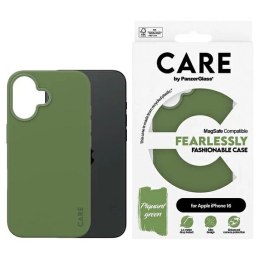 Etui CARE by PanzerGlass Fashion Case z MagSafe na iPhone 16 - zielone