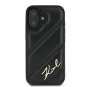 Etui Karl Lagerfeld Quilted Signature na iPhone 16 - czarne