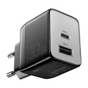 Ładowaka sieciowa, Essager, ECT33W-LJB01-Z, GaN, 1xUSB-A, 1xUSB-C, 33W (czarna)