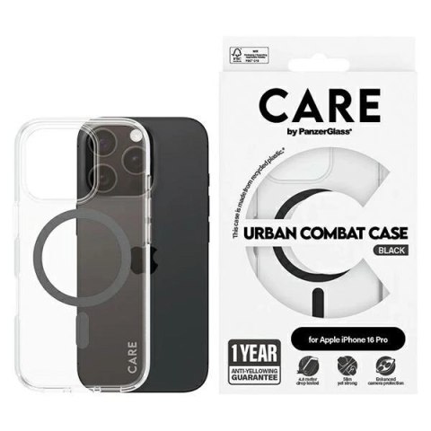 CARE by PanzerGlass Flagship Case iPhone 16 Pro 6.3"" czarny/black MagSafe 1346