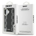 Etui DKNY Checkered Pattern Magsafe na iPhone 16 Plus - czarne