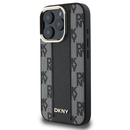 Etui DKNY Checkered Pattern Magsafe na iPhone 16 Pro Max - czarne