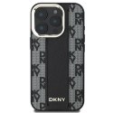 Etui DKNY Checkered Pattern Magsafe na iPhone 16 Pro Max - czarne