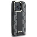 Etui DKNY Checkered Pattern Magsafe na iPhone 16 Pro Max - czarne