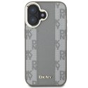 Etui DKNY Checkered Pattern Magsafe na iPhone 16 - beżowe