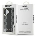 Etui DKNY Checkered Pattern Magsafe na iPhone 16 - czarne