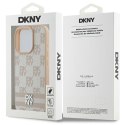 Etui DKNY Checkered Pattern & Printed Stripes na iPhone 16 Pro - różowe