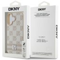 Etui DKNY Checkered Pattern & Printed Stripes na iPhone 16 - różowe