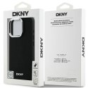 Etui DKNY Plain Silver Logo MagSafe na iPhone 16 Pro Max - czarne