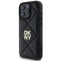 Etui DKNY Quilted Stack Logo na iPhone 16 Pro Max - czarne