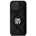 Etui DKNY Quilted Stack Logo na iPhone 16 Pro Max - czarne