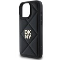 Etui DKNY Quilted Stack Logo na iPhone 16 Pro Max - czarne