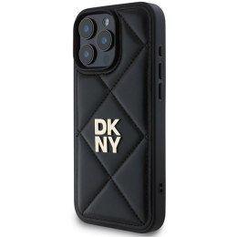 Etui DKNY Quilted Stack Logo na iPhone 16 Pro - czarne