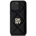 Etui DKNY Quilted Stack Logo na iPhone 16 Pro - czarne