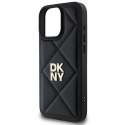 Etui DKNY Quilted Stack Logo na iPhone 16 Pro - czarne