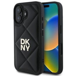 Etui DKNY Quilted Stack Logo na iPhone 16 - czarne